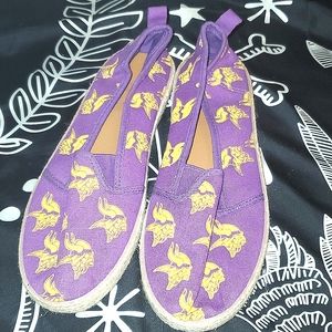 NFL Minnesota Vikings womens espadrille shoe